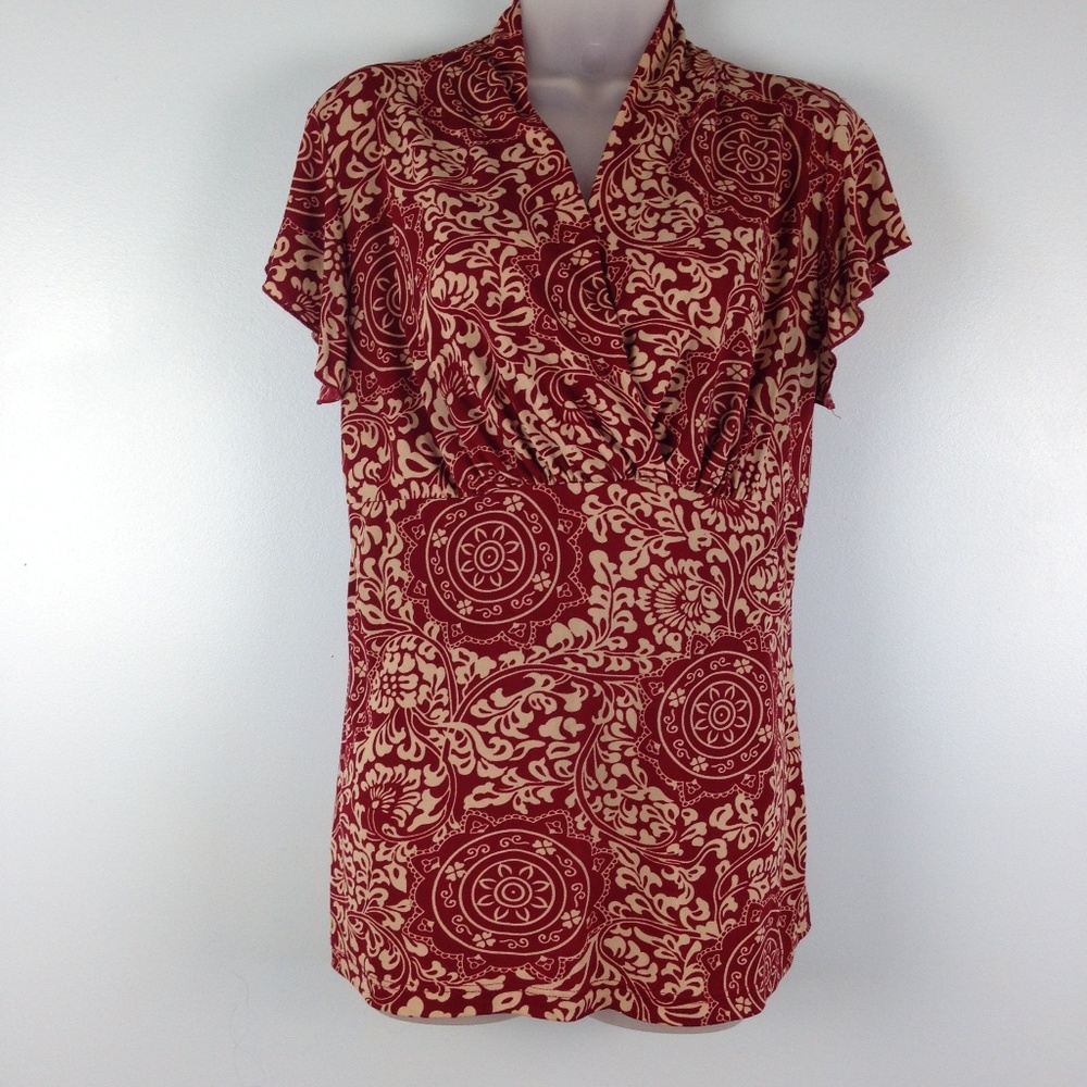 JKLA California Crossover V-neck High-waist Top M